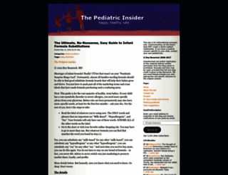 pediatricinsider.wordpress.com screenshot