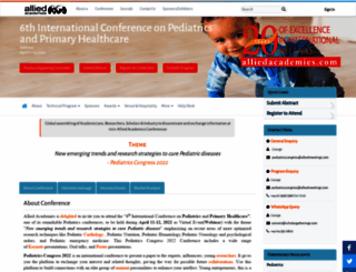 pediatrics-congress.alliedacademies.com screenshot