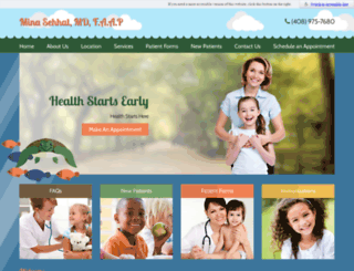 pediatricsanjose.com screenshot