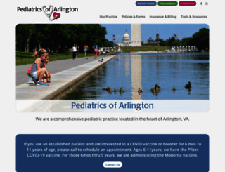 pediatricsofarlington.com screenshot