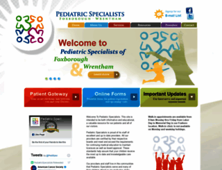 pediatricspec.com screenshot