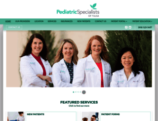 pediatricspecialistsoftulsa.com screenshot