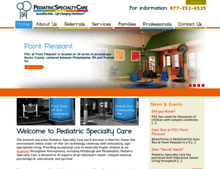 pediatricspecialty.com screenshot