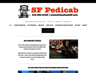 pedicabsf.com screenshot