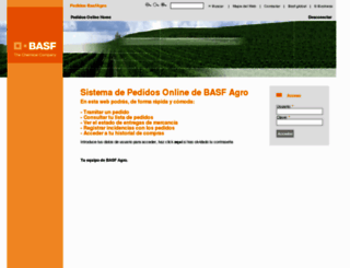 pedidosbasfagro.com screenshot