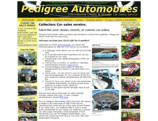 pedigree-automobiles.co.uk screenshot