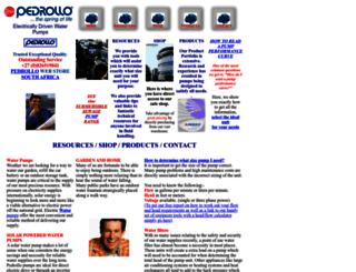 pedrollopumps.com screenshot
