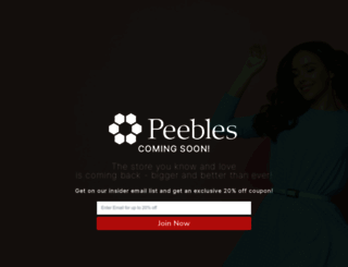 peebles.com screenshot