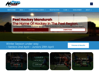peelhockey.com.au screenshot