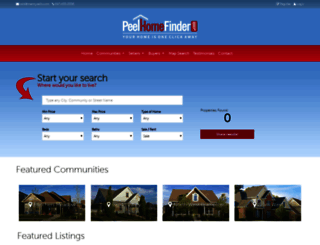 peelhomefinder.com screenshot