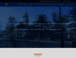 peelstreetmarkets.com.au screenshot