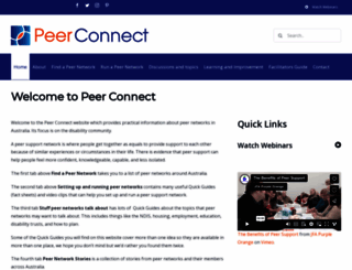 peerconnect.org.au screenshot