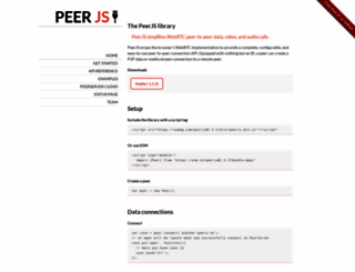 peerjs.com screenshot