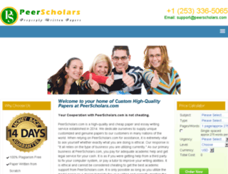 peerscholars.com screenshot