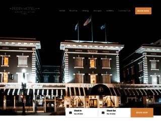 peeryhotel.com screenshot