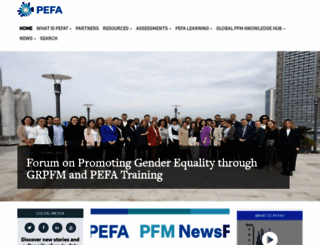 pefa.org screenshot