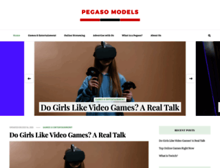 pegasomodels.com screenshot