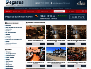 pegasus101.co.uk screenshot