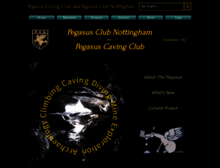 pegasuscavingclub.org screenshot