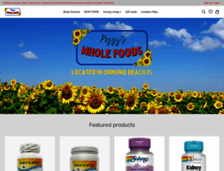 peggyswholefoods.co screenshot