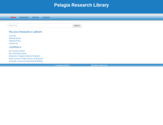 pelagiaresearchlibrary.com screenshot