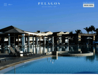 pelagoshotel.com screenshot