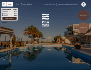 pelamarehotel.com screenshot