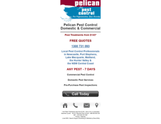 pelicanpest.com.au screenshot