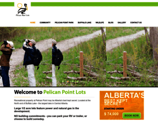 pelicanpointlots.ca screenshot