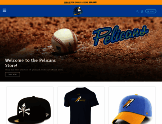pelicans.milbstore.com screenshot