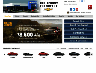 pellegrinochevrolet.com screenshot
