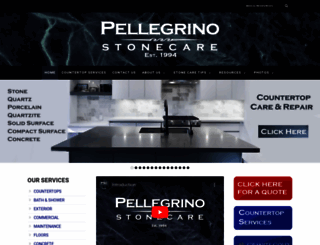 pellegrinostonecare.com screenshot