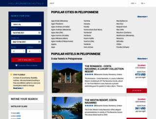 peloponnesehotels24.com screenshot