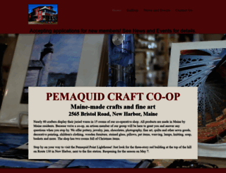 pemaquidcraftcoop.com screenshot