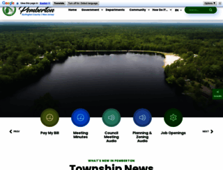 pemberton-twp.com screenshot