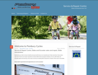 pemburycycles.co.uk screenshot