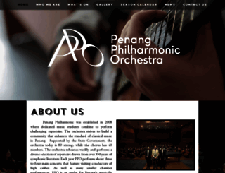 penangphilharmonic.org screenshot