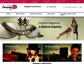 penazenkyshop.sk screenshot