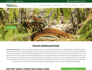 penchnationalpark.in screenshot