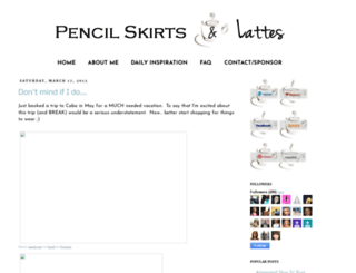 pencilskirtsandlattes.com screenshot