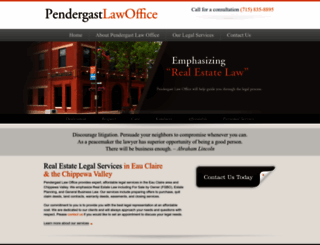 pendergastlawoffice.com screenshot