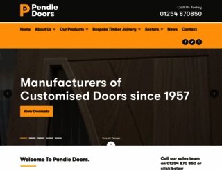 pendledoors.co.uk screenshot
