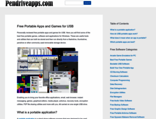 pendriveapps.com screenshot