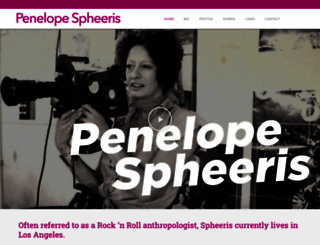 penelopespheeris.com screenshot