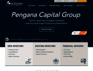 pengana.com screenshot