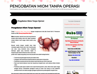 pengobatanmiomtanpaoperasi01.wordpress.com screenshot