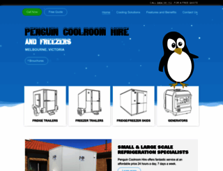 penguincoolroomhire.com.au screenshot