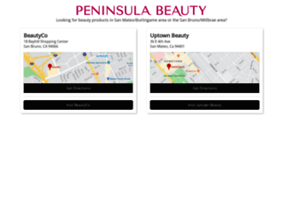 peninsulabeauty.com screenshot