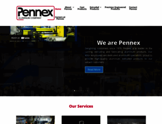pennexaluminum.com screenshot