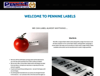 penninelabels.co.uk screenshot